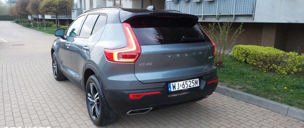 Volvo XC 40 cena 95500 przebieg: 209400, rok produkcji 2019 z Warszawa małe 781